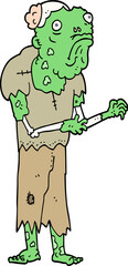 cartoon zombie
