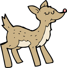 cute cartoon deer