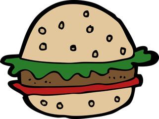 cartoon hamburger
