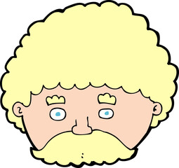 cartoon man with mustache