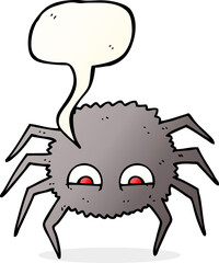 speech bubble cartoon spider