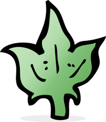cartoon leaf symbol