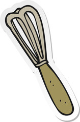 sticker of a cartoon whisk
