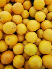 orange in a market