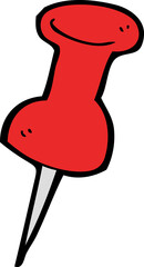 cartoon drawing pin