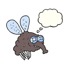 thought bubble cartoon fly