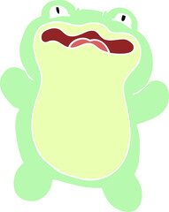 cartoon doodle frog