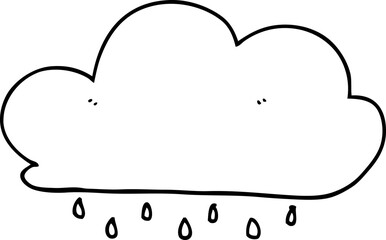 cartoon rain cloud