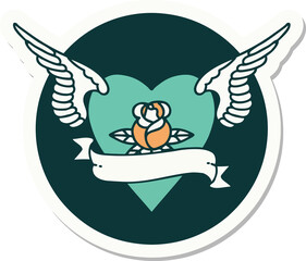 heart with wings graphic