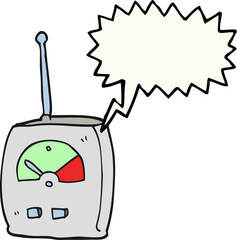 speech bubble cartoon science equipment