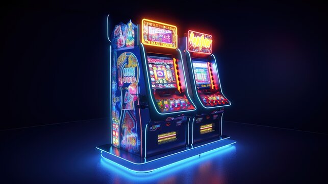 ..Slot machines, casino advertising. AI..