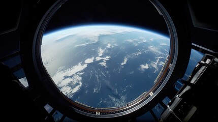 view from a spaceship overlooking a system of distant planets