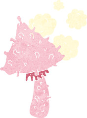 cartoon weird mushroom