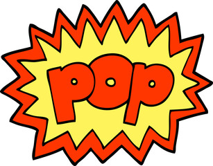 hand drawn doodle style cartoon pop symbol