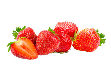 strawberries isolated 