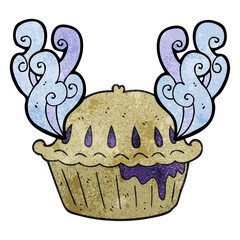 textured cartoon pie
