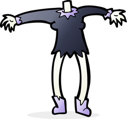 cartoon vampire body (mix and match cartoons or add own photo head)