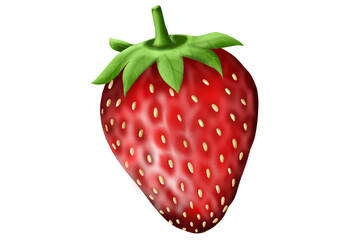 strawberry isolated on white