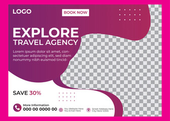 travel to indonesia, the world travel day. Horizontal layout vector background template for page covers, flyers, leaflets or advertising billboards. space for photo and text. grey gradient background