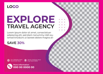 travel to indonesia, the world travel day. Horizontal layout vector background template for page covers, flyers, leaflets or advertising billboards. space for photo and text. grey gradient background