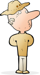 cartoon man in hat