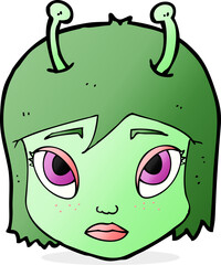 cartoon space alien