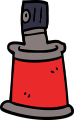 cartoon doodle aersol can
