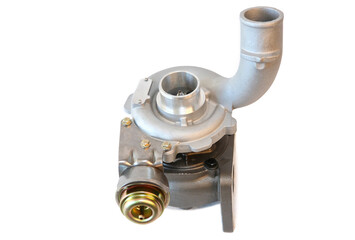 elevated view of car turbo charger
