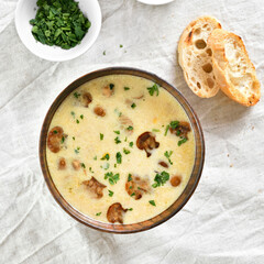 Creamy mushroom soup