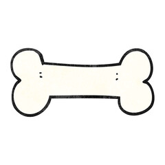 textured cartoon bone