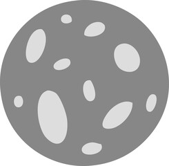 cartoon doodle of a full moon