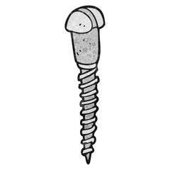textured cartoon screw