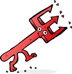 cartoon devil fork