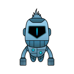 cute vector illustration robot design