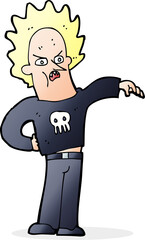 Fototapeta premium cartoon nasty boy
