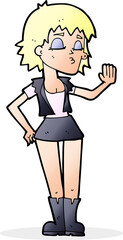 cartoon cool girl