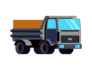 Fototapeta premium Flat Dump Truck