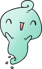 gradient cartoon kawaii cute dead ghost