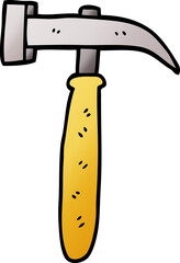 cartoon doodle hammer