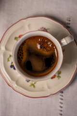 Coffee grounds reading. Fortune teller. Esoteric. Fortune telling. Woman reading fortune. cafeomancy