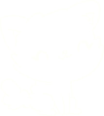 Cute Cat Chalk Drawing