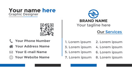 Creative Business card design, Clean professional business card template, visiting card, abstract business card template color.