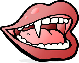 cartoon vampire mouth