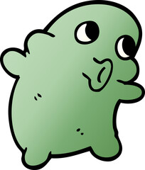 cartoon doodle weird alien