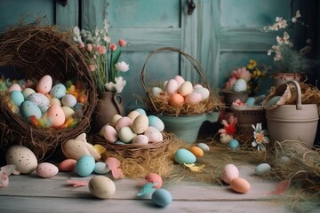 Obraz premium easter still life