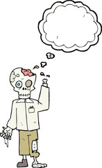 thought bubble cartoon zombie