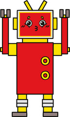 cute cartoon robot