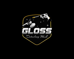 Obraz premium Detailed vehicle logo and car wash