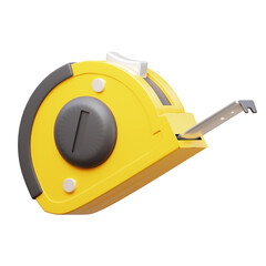 Tape Measure 3D Illustration