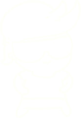 Cool Kid Chalk Drawing